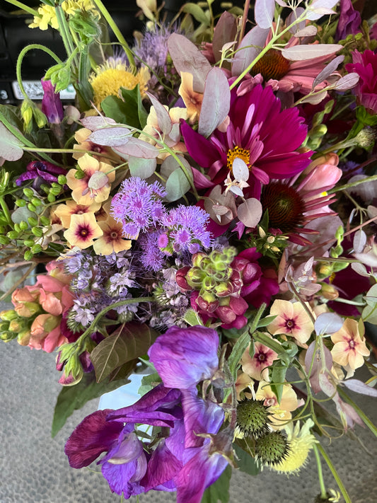 Bouquet de fleurs bio